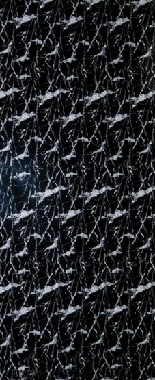 Marble & Stone Laminate 8x4 ft Glossy 3 mm - Lavadia Black