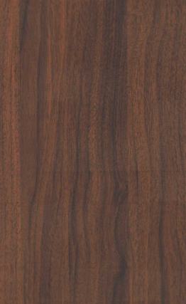 Brown wood grain laminate with textured finish and dark brown streaks, showing wood pattern and texture details.