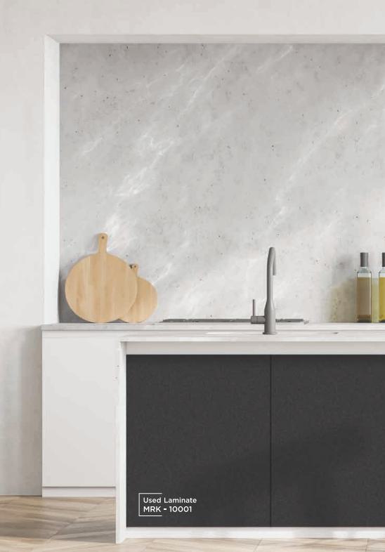 Meraki Laminates MRK 10001 8x4 ft marble & stone laminates Black MRK_10001