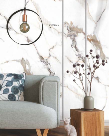 Marble & Stone Laminate 8x4 ft High Gloss 1.5 mm - Michelangelo 8