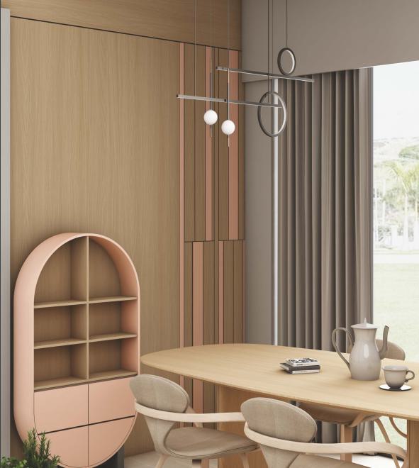 Rainy Oak Pistachio Wood Laminate 8x4 ft Texture 1 mm - NO 7074