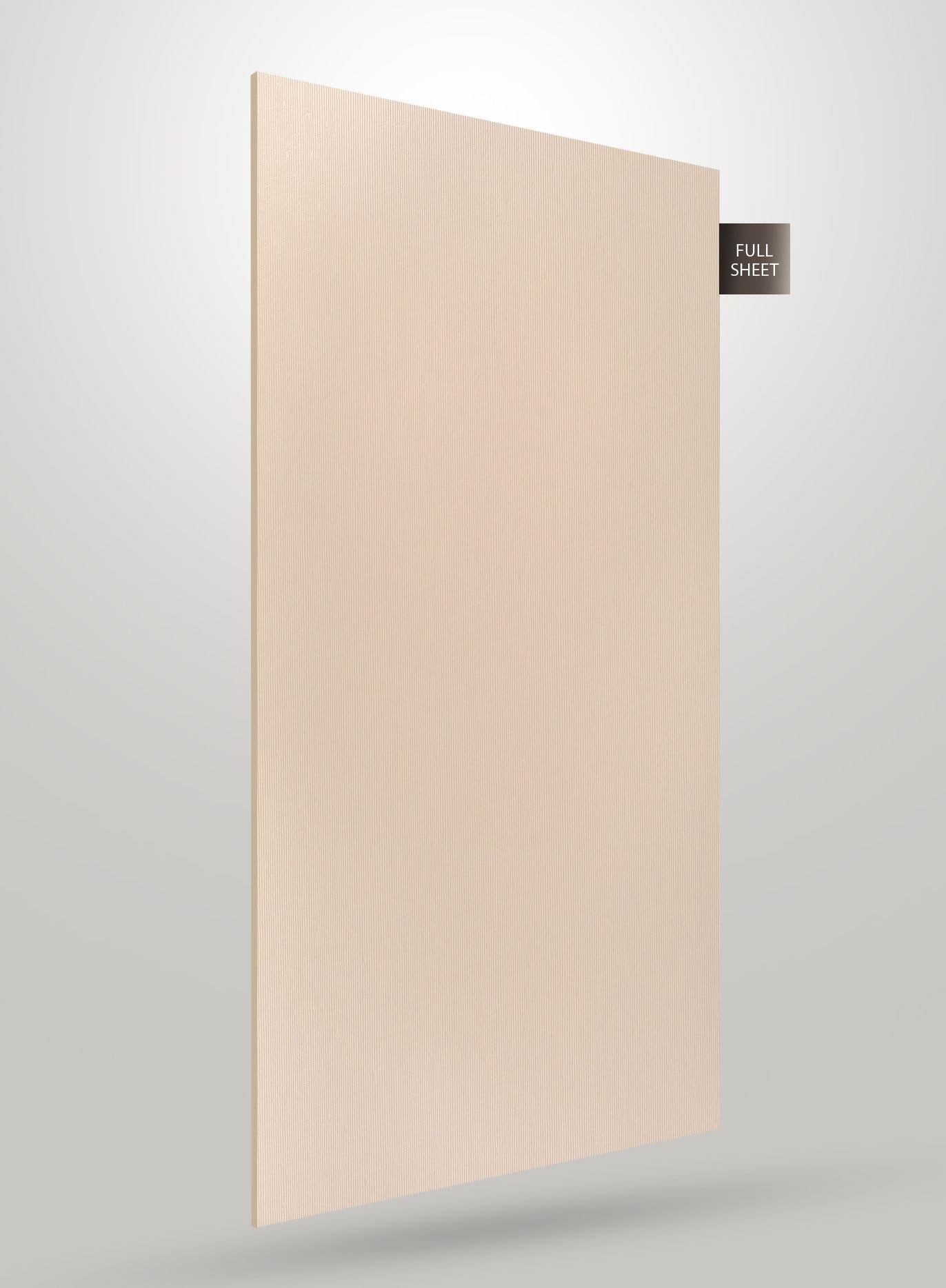 Cream Fluted Laminate 8x4 ft Texture 1 mm - NT 241