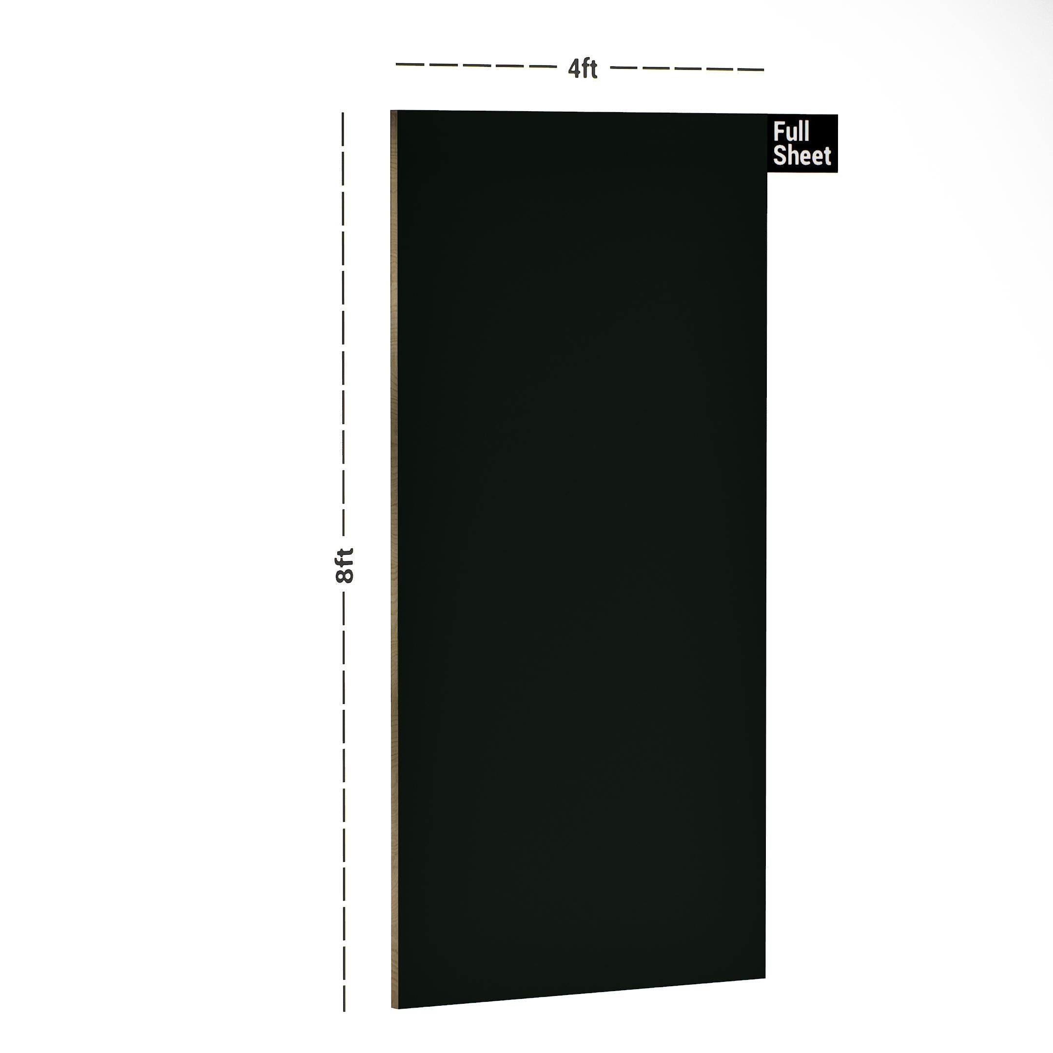Dark Green Plain Laminate 8x4 ft Suede 1 mm - Oliviya 11022