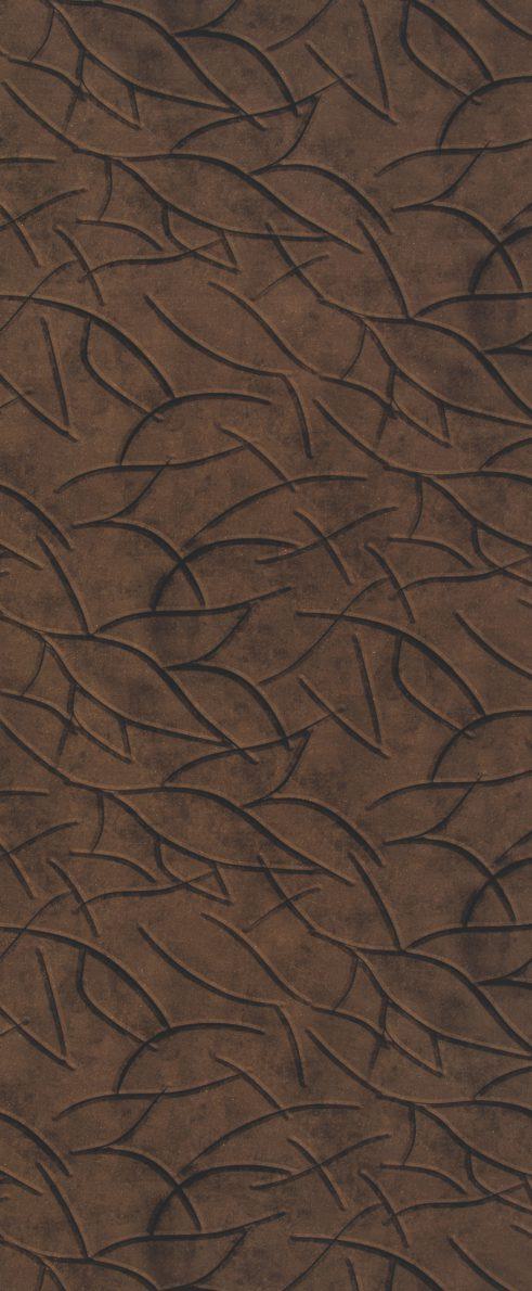 Foxtort PVC Charcoal Rust Rave Designer Laminate 8x4 ft Texture 1.25 mm - PCH 911