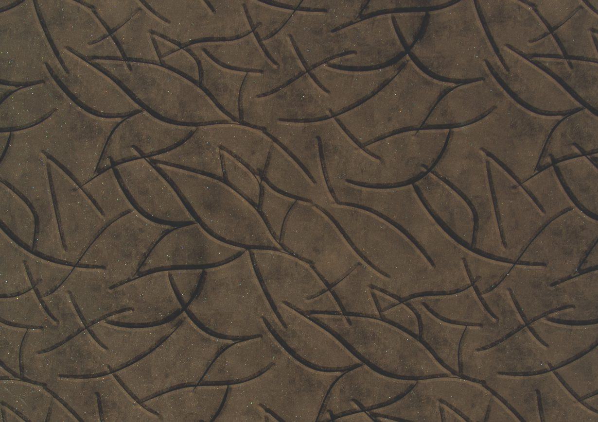 Foxtort PVC Charcoal Brown Rave Designer Laminate 8x4 ft Texture 1.25 mm - PCH 913