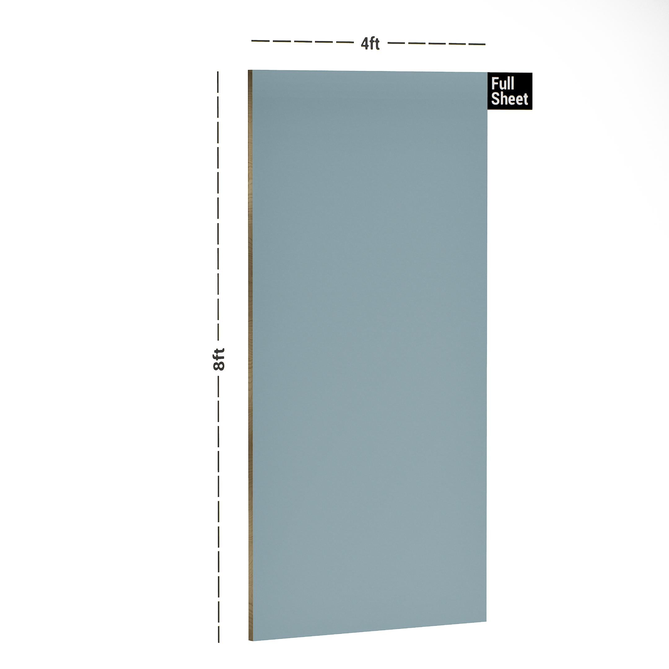Fogg Blue Plain Laminate 8x4 ft Texture 1 mm - PC 110