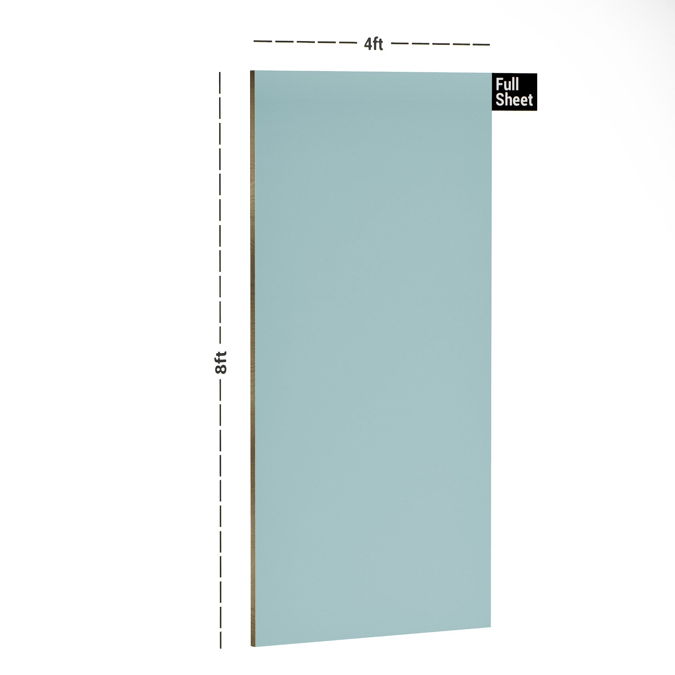 L121 Shore Blue Plain Laminate 8x4 ft Texture 1 mm - PC 113