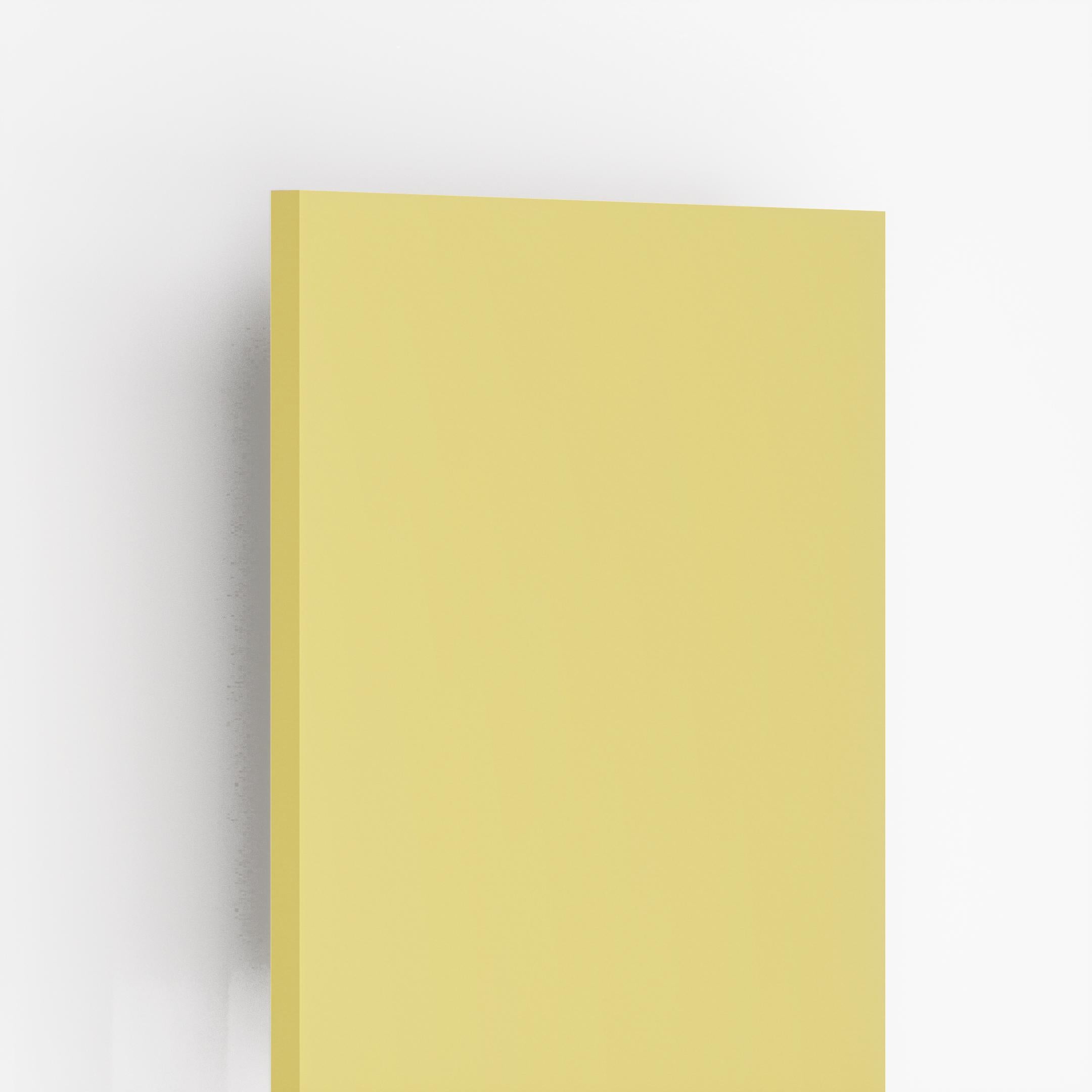 Flu. Yellow Plain Laminate 8x4 ft Suede 1 mm - PC 43