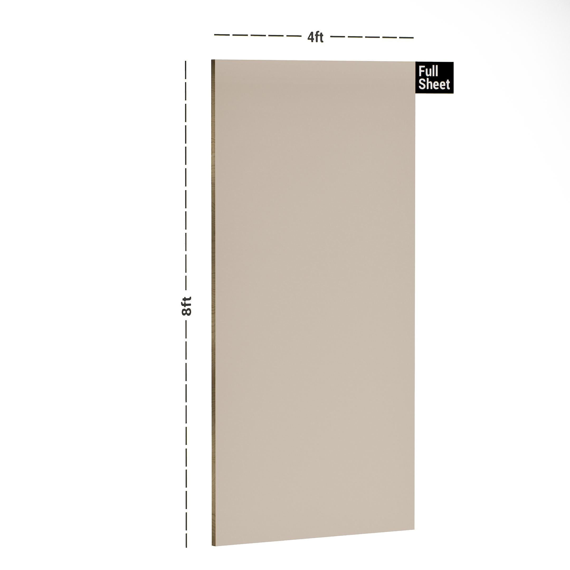 L22 Vanilla Plain Laminate 8x4 ft High Gloss 1 mm - PC 50