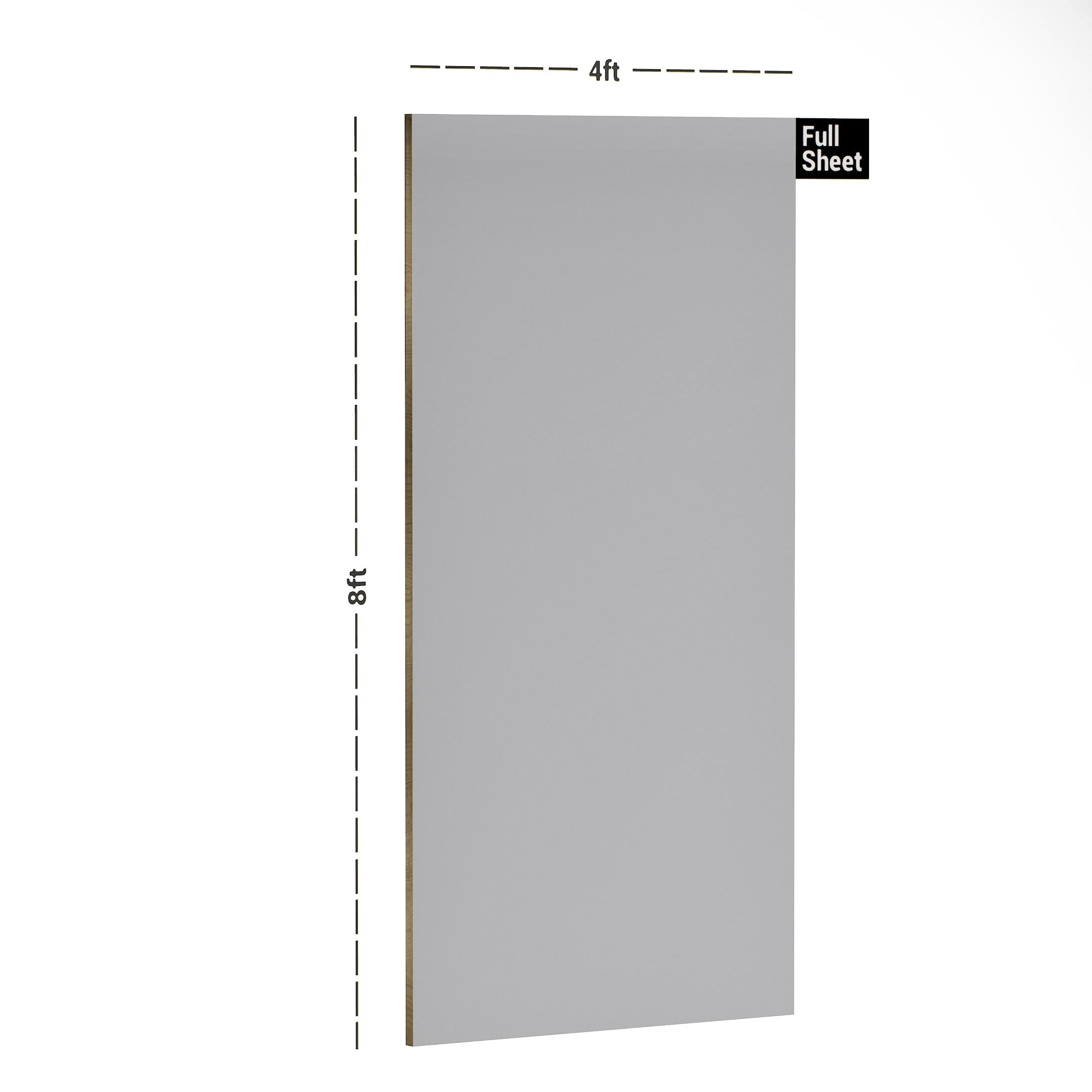 Grey Plain Laminate 8x4 ft Suede 1 mm - PC 55