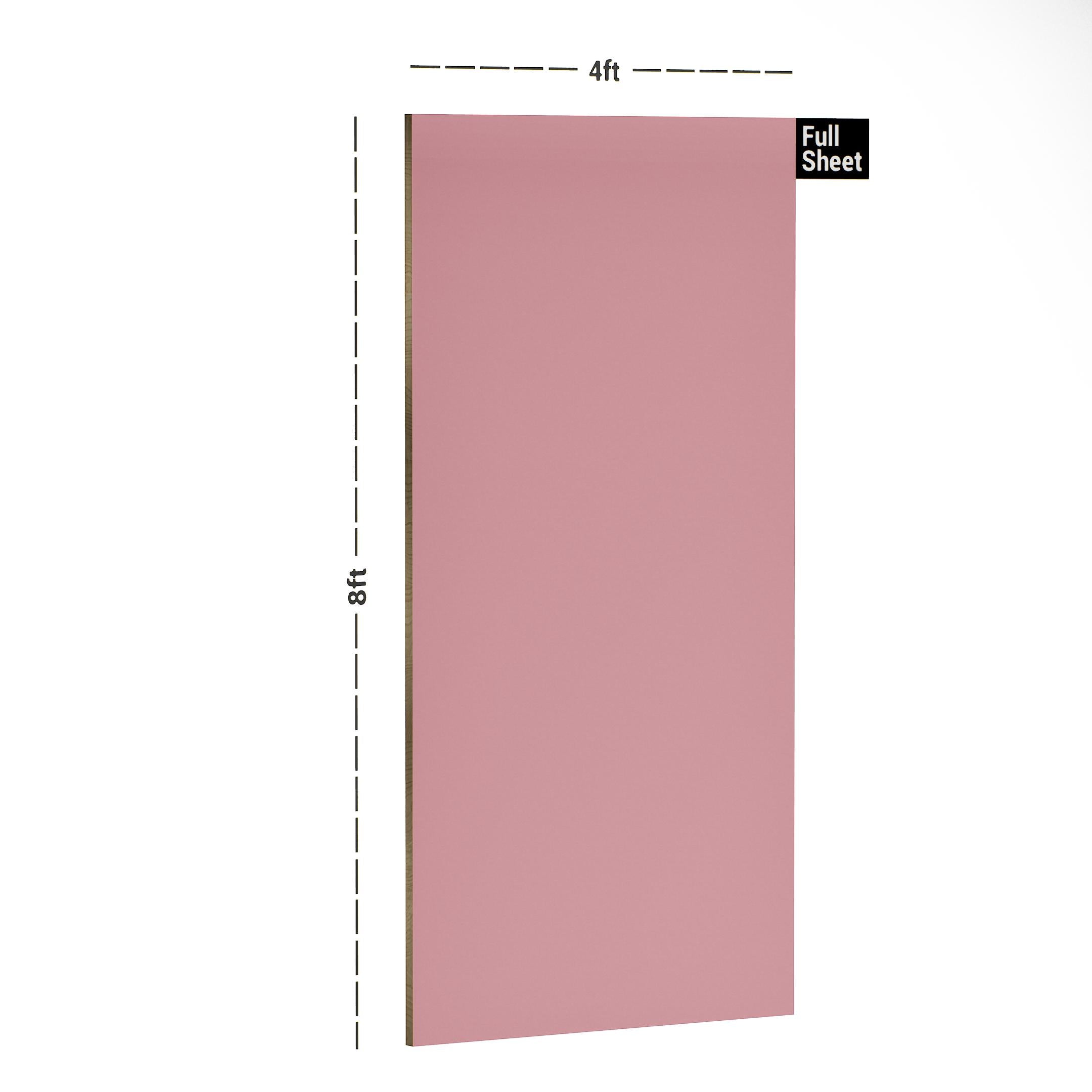 L22 Pink Plain Laminate 8x4 ft Texture 1 mm - PC 67