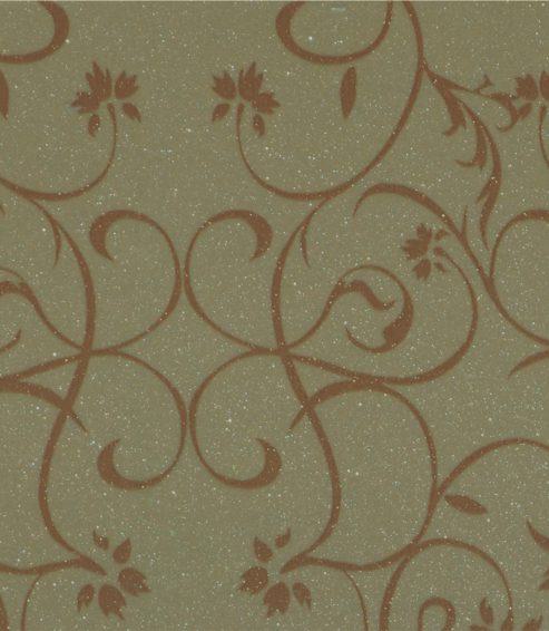 Foxtort PVC Patterns Gold Retreat Designer Laminate 8x4 ft Texture 1.25 mm - PDG 677
