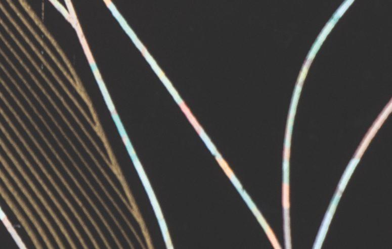Foxtort PVC Micro Fibers Hologram Dark Designer Laminate 8x4 ft Texture 1.25 mm - PDG 932
