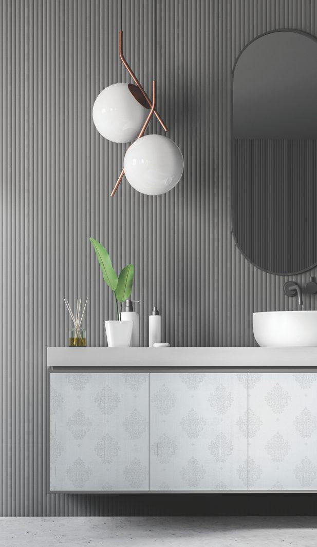Foxtort PVC Pure Lilly Blooming White Designer Laminate 8x4 ft Texture 1.25 mm - PFL 930