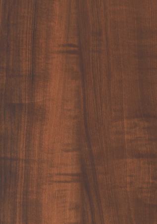 Brown wood grain laminate with textured finish and visible wood pattern and darker streaks.
