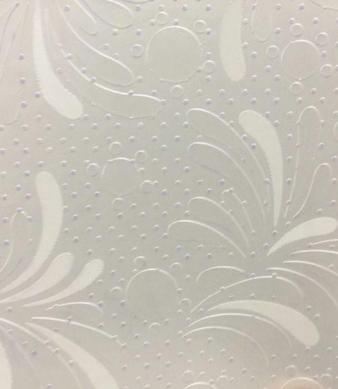 Foxtort PVC Floral White Splash Designer Laminate 8x4 ft Texture 1.25 mm - PTX FLOWER