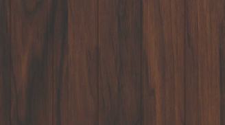 Brown wood grain laminate with textured finish and dark streaks, mimicking walnut wood pattern.