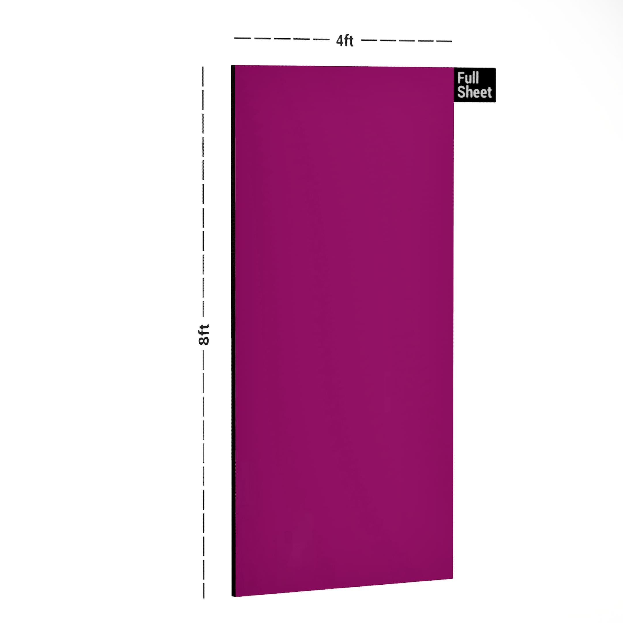Plain Laminate 8x4 ft Glossy 1.2 mm - Pink 8