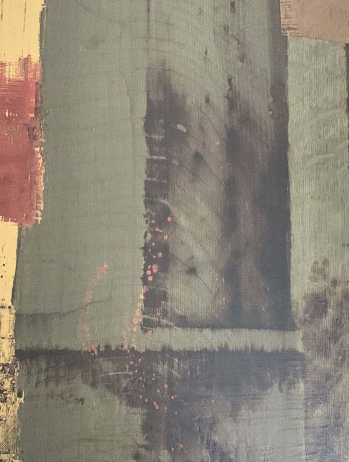 Red Burst Art Wood Laminate 8x4 ft Texture 1 mm - RA 1106