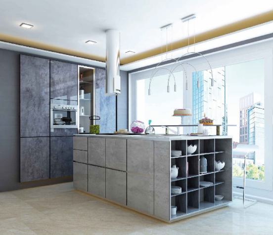 Decolam RCB 9638 8x4 ft High Gloss marble & stone laminates Grey RCB_9638