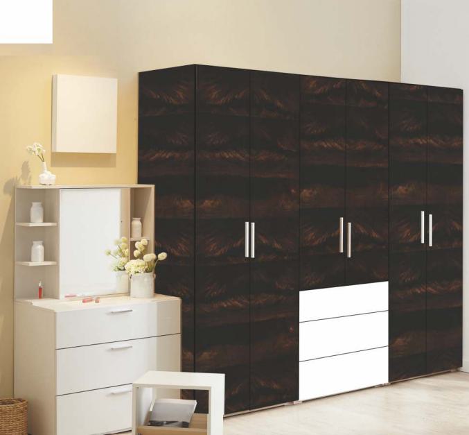 Best Laminates Acrylic Laminates 8x4 ft High Gloss wood laminates Brown RC_8202