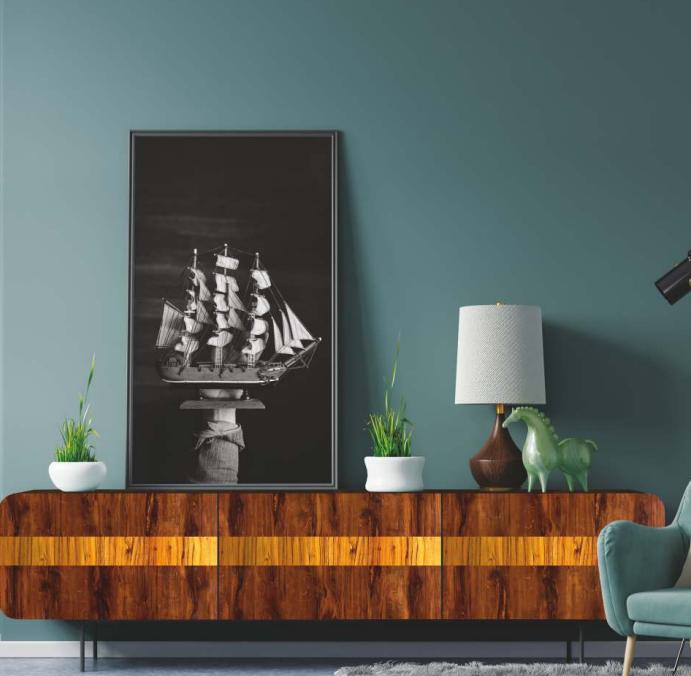 Best Laminates Acrylic Laminates 8x4 ft High Gloss wood laminates Brown RC_8203