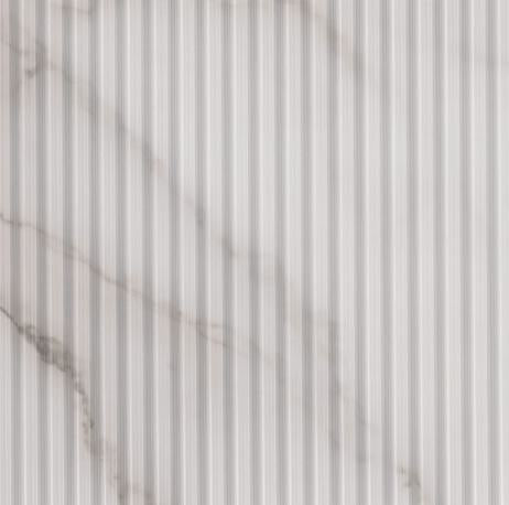RD 2209 8 ft x 4 ft Marble High Gloss Finish Bump Fluted Acrylic Laminate - 3 mm