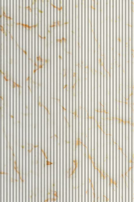 Gold Flakes Fluted Laminate 8x2 ft High Gloss .2 mm - RL 2713