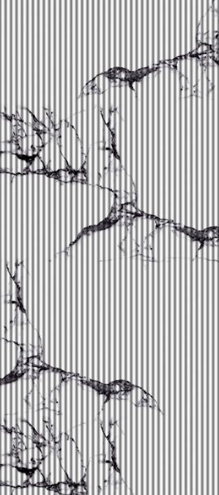 Statuario Fluted Laminate 8x2 ft High Gloss 2.6 mm - RL 2727