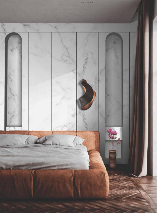 Marble & Stone Laminate 8x4 ft High Gloss 1 mm - R 447