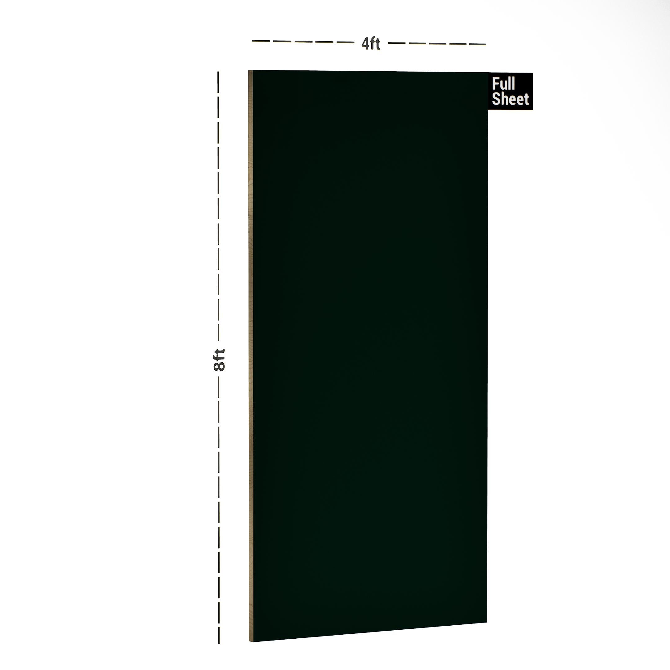 Emerald Green Plain Laminate 8x4 ft High Gloss 1 mm - S1122 UG