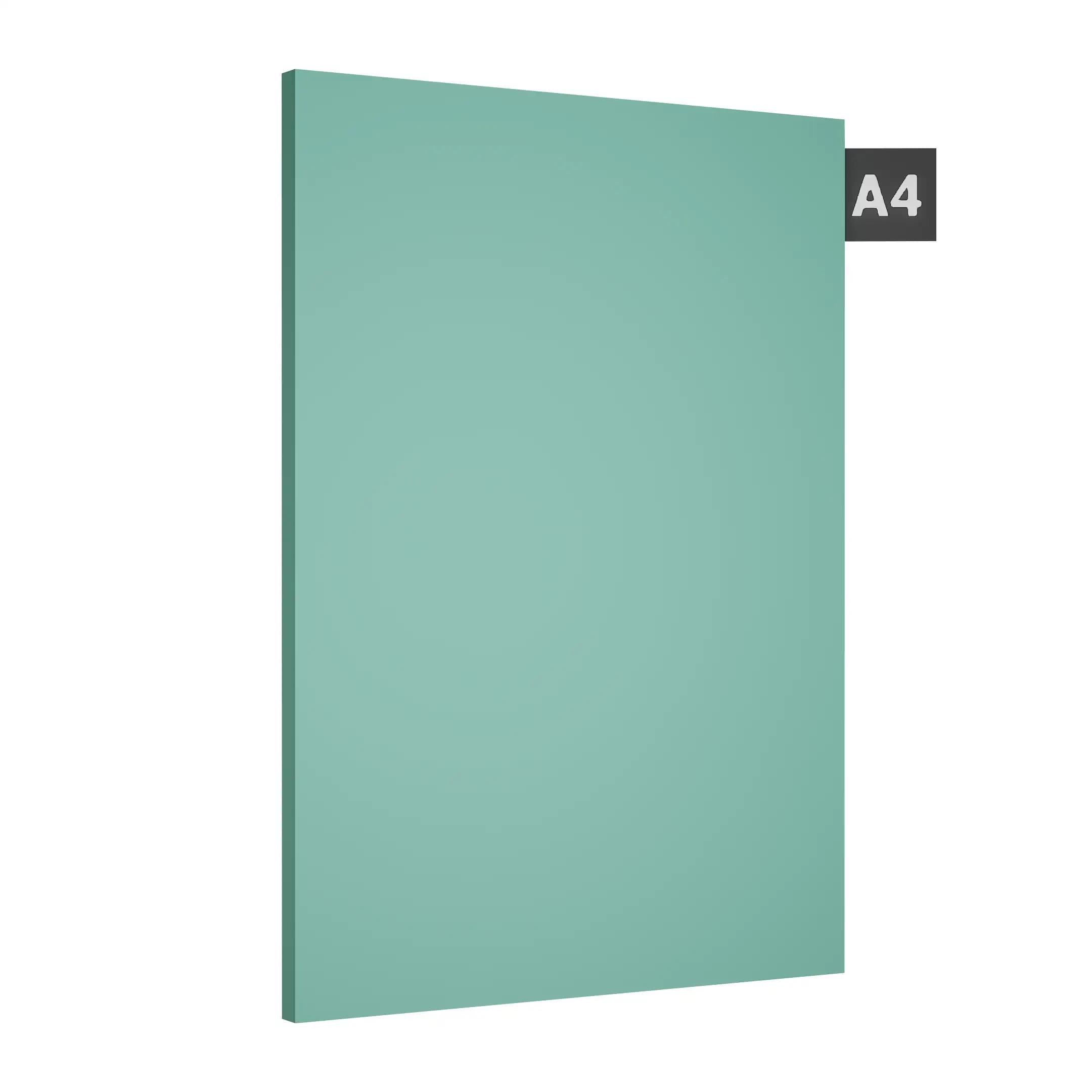 Aqua Green Plain Laminate 8x4 ft Suede 1 mm - S1123 SF
