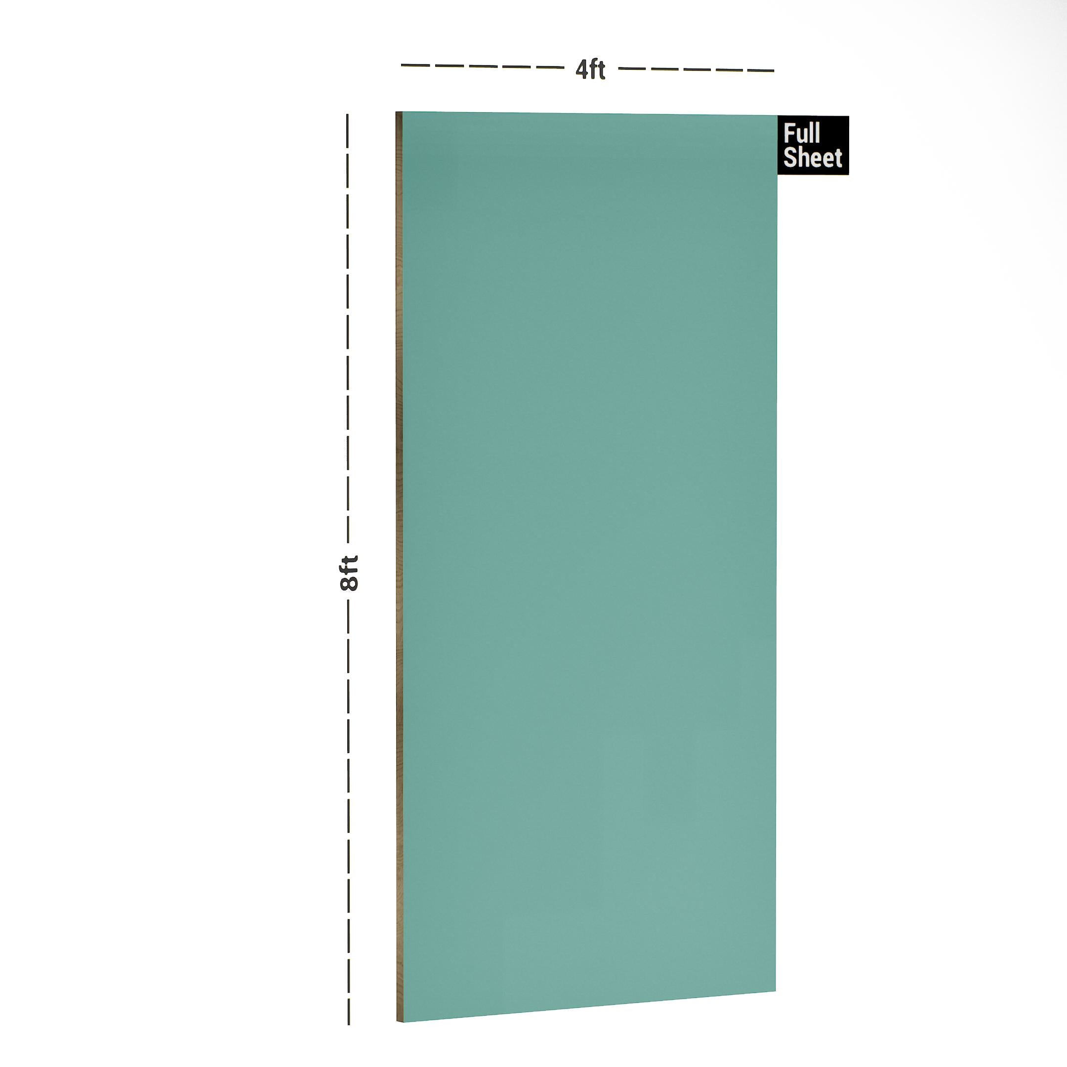 Aqua Green Plain Laminate 8x4 ft Matte 1 mm - S1123 TM