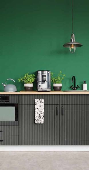 Forest Green Fluted Laminate 8x4 ft Texture 1 mm - S1125 CH