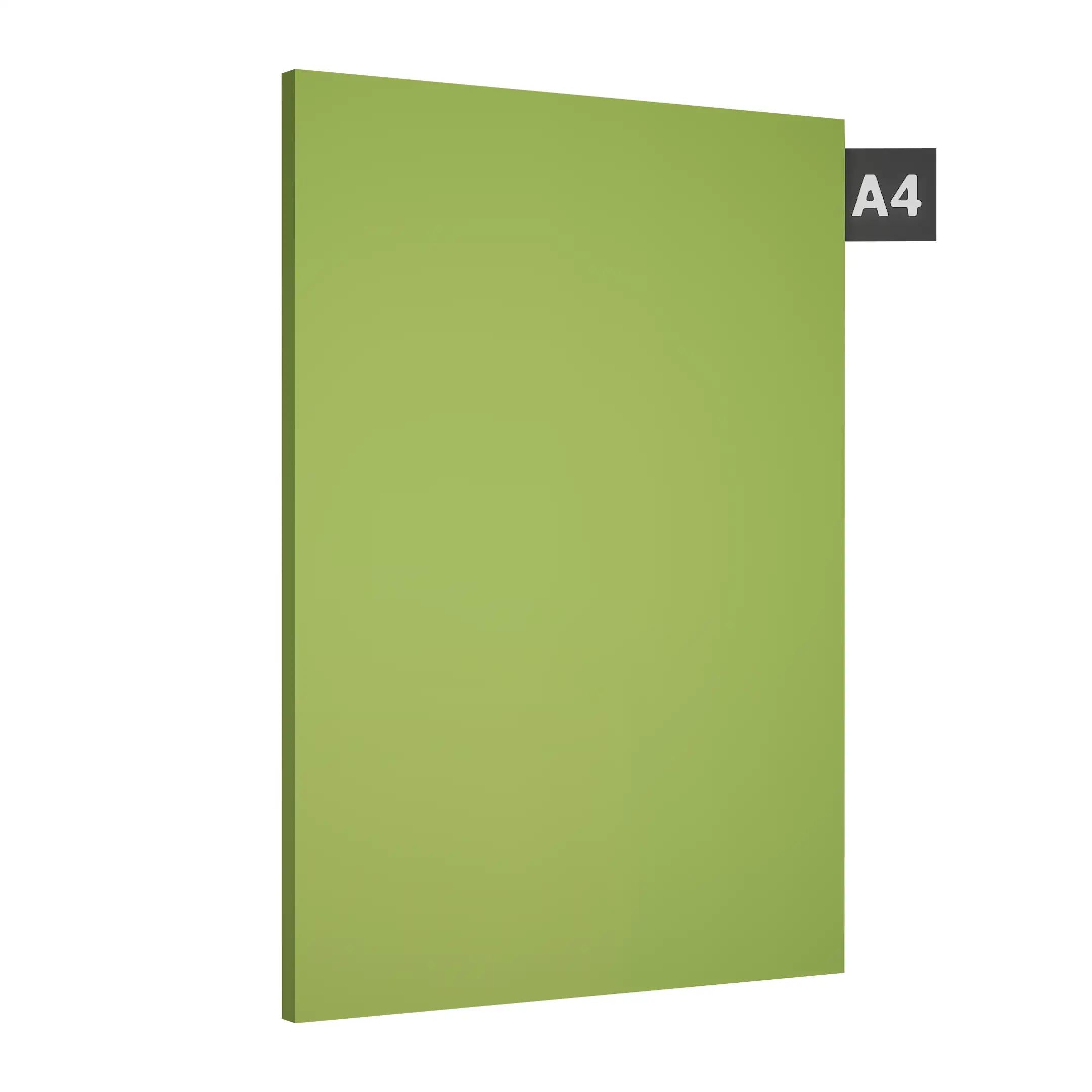 Pastel lime Plain Laminate 8x4 ft Suede 1 mm - S1126 SF