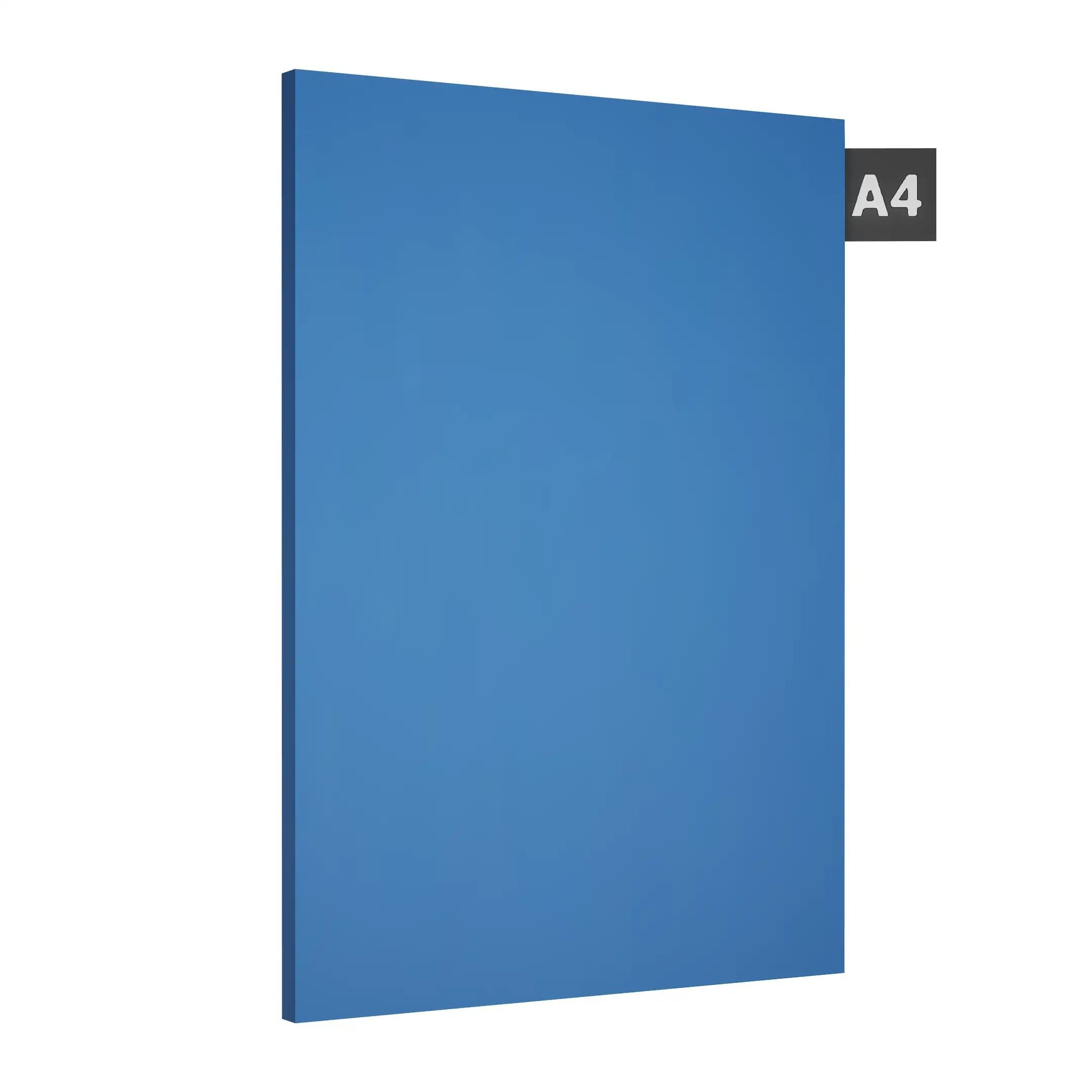 Steel Blue Plain Laminate 8x4 ft Suede 1 mm - S1152 SF