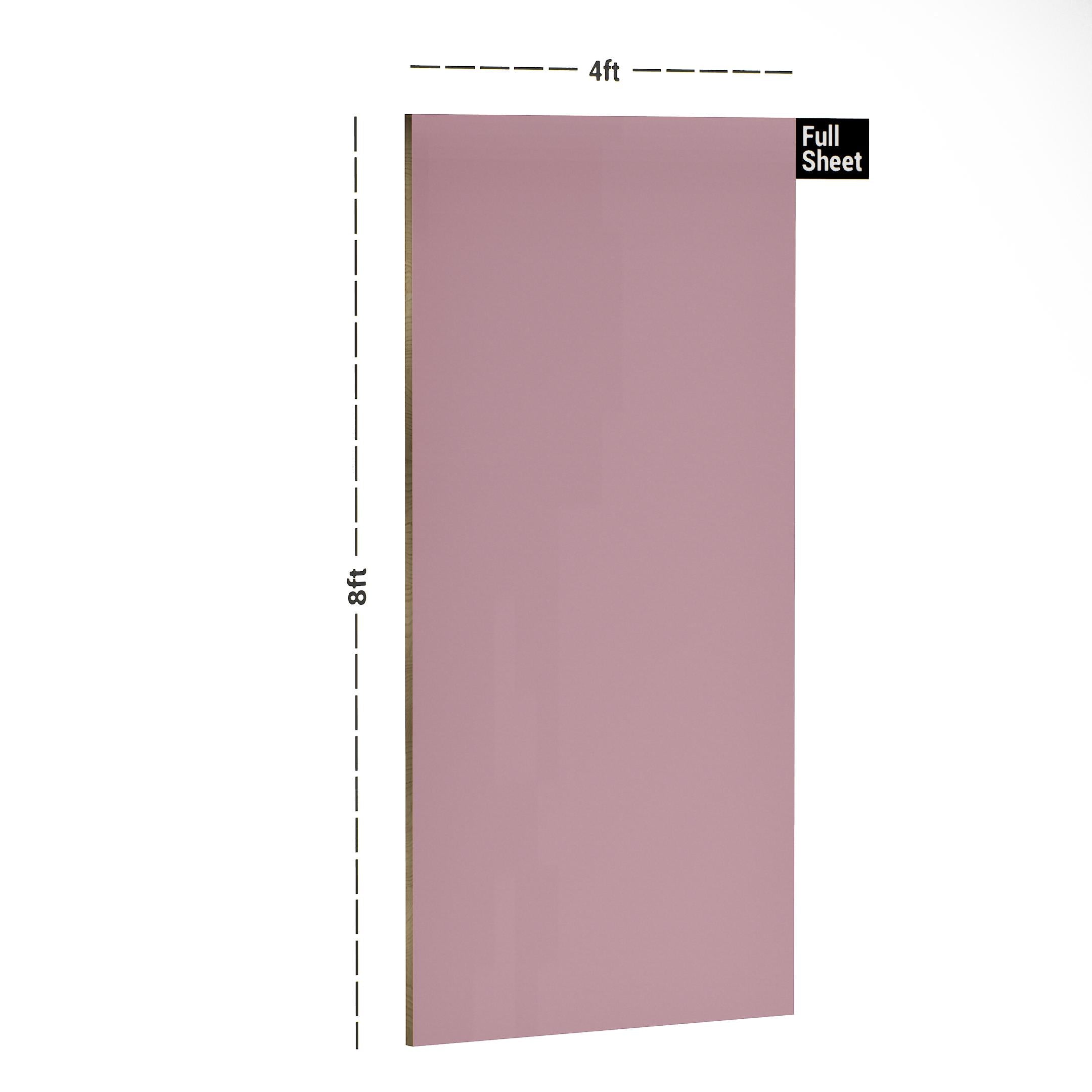 Blush Pink Plain Laminate 8x4 ft High Gloss 1 mm - S1251 UG