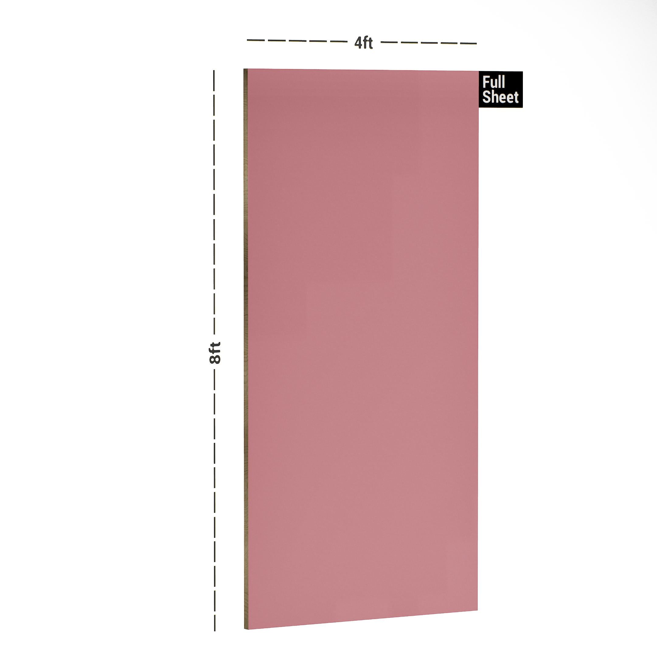 Cherry Blossom Plain Laminate 8x4 ft High Gloss 1 mm - S1252 UG
