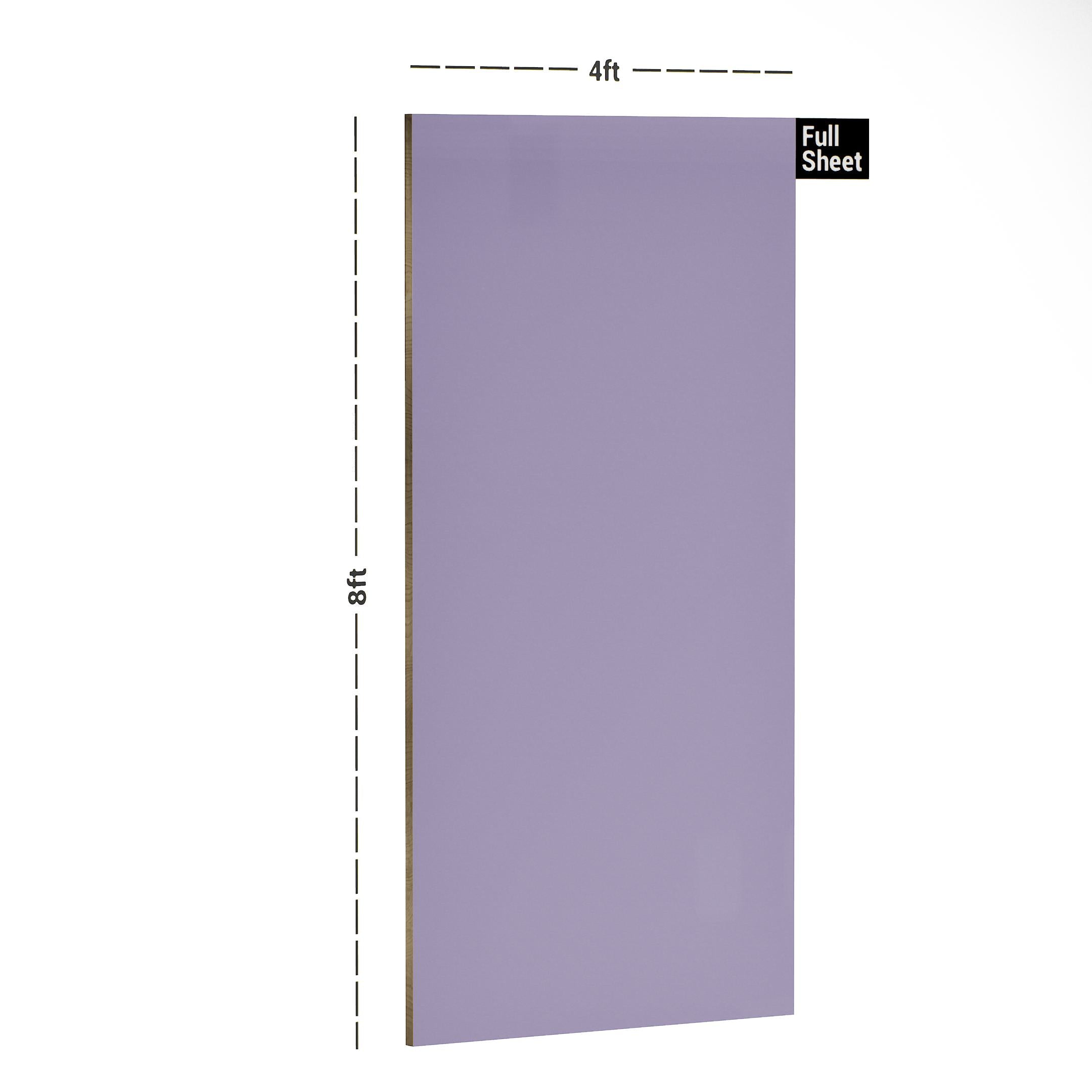 Mauve Plain Laminate 8x4 ft High Gloss 1 mm - S1254 UG