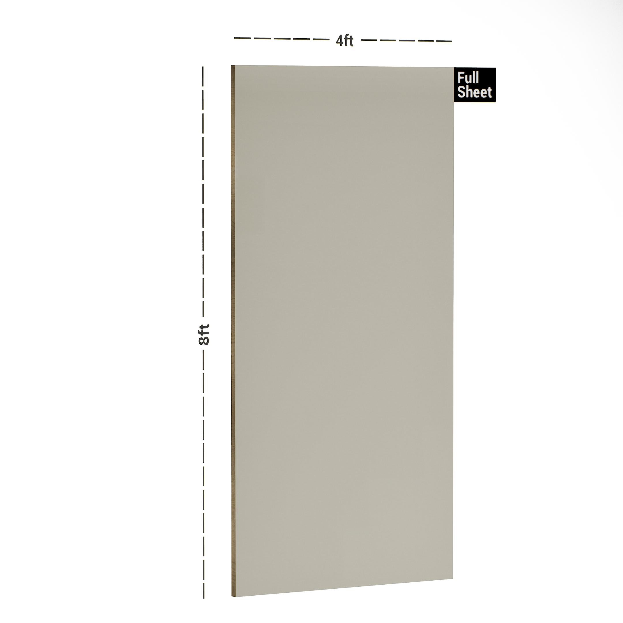 Pure Ivory Plain Laminate 8x4 ft High Gloss 1 mm - S1271 UG