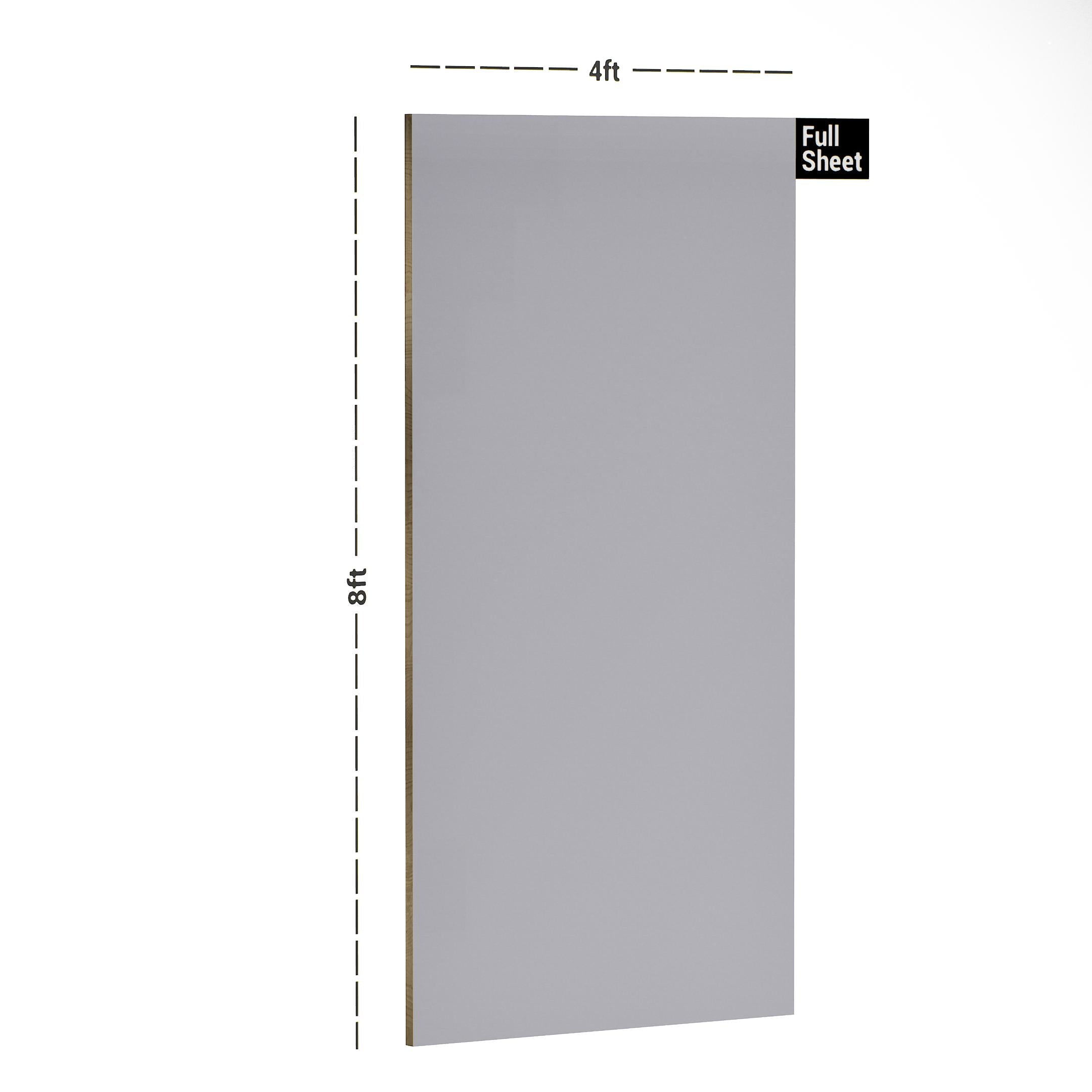 Polar White Plain Laminate 8x4 ft High Gloss 1 mm - S1281 UG