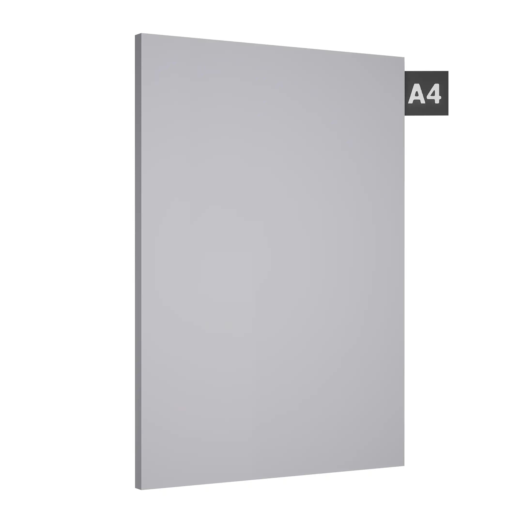 Classic White Plain Laminate 8x4 ft Suede 1 mm - S1282 SF