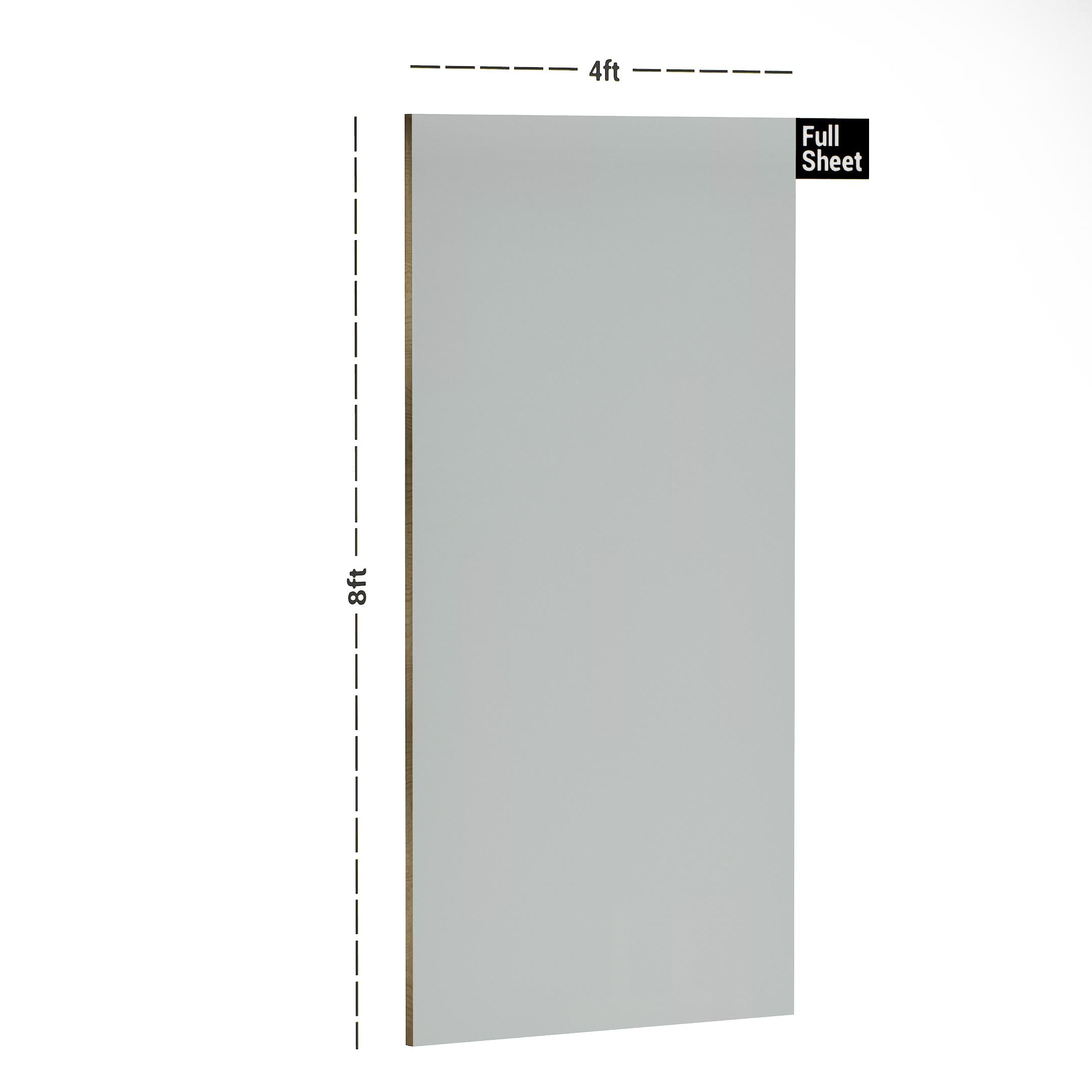 Pearl White Plain Laminate 8x4 ft Matte 1 mm - S1291 TM