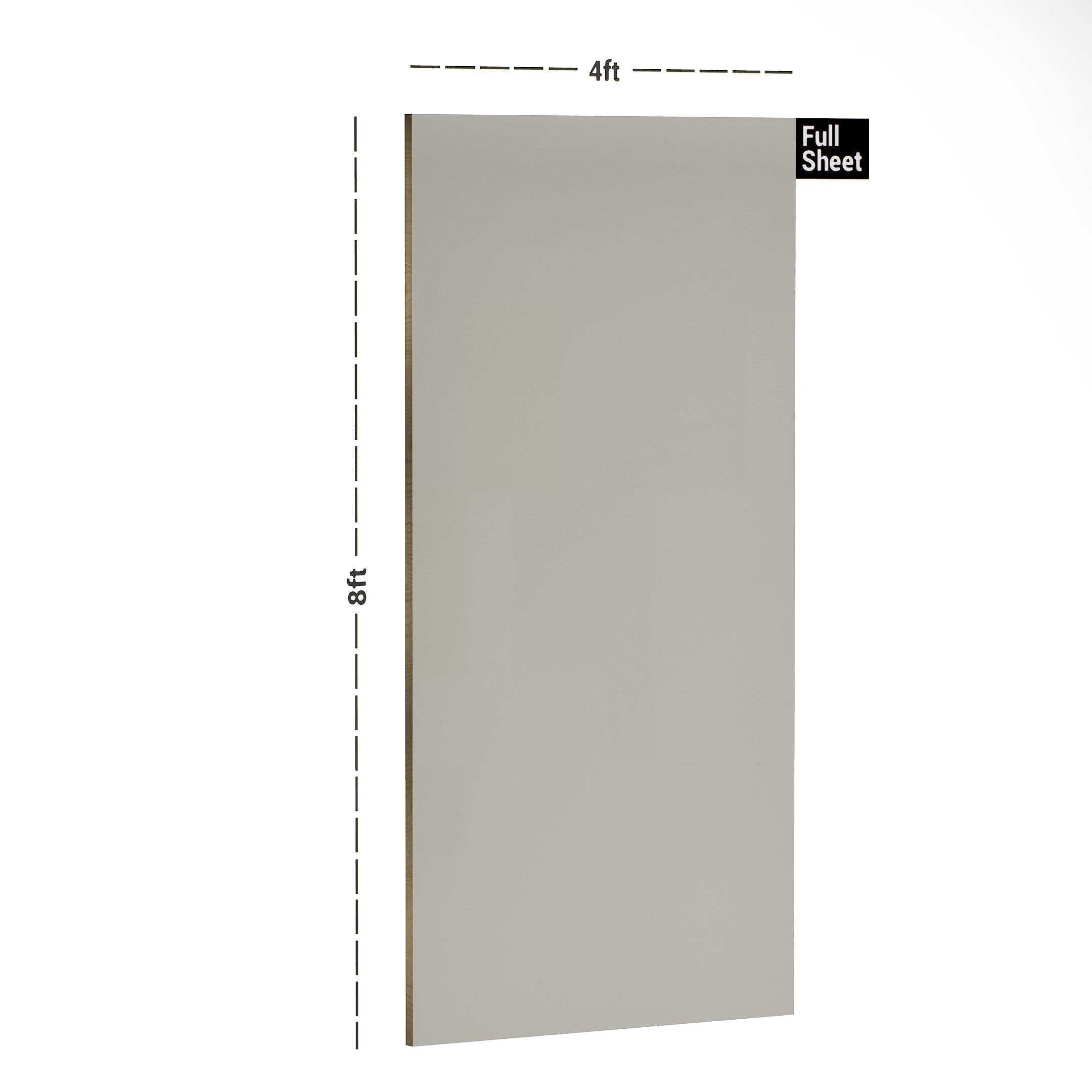 Satin White Plain Laminate 8x4 ft High Gloss 1 mm - S1292 UG