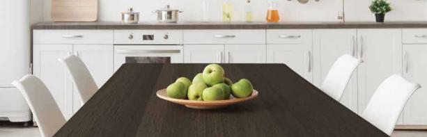 Noir Teak Wood Laminate 8x4 ft Suede 1 mm - S3594 SF