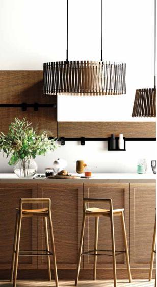 Light Metallic Ripple Wood Laminate 8x4 ft High Gloss 1 mm - S9321 UG