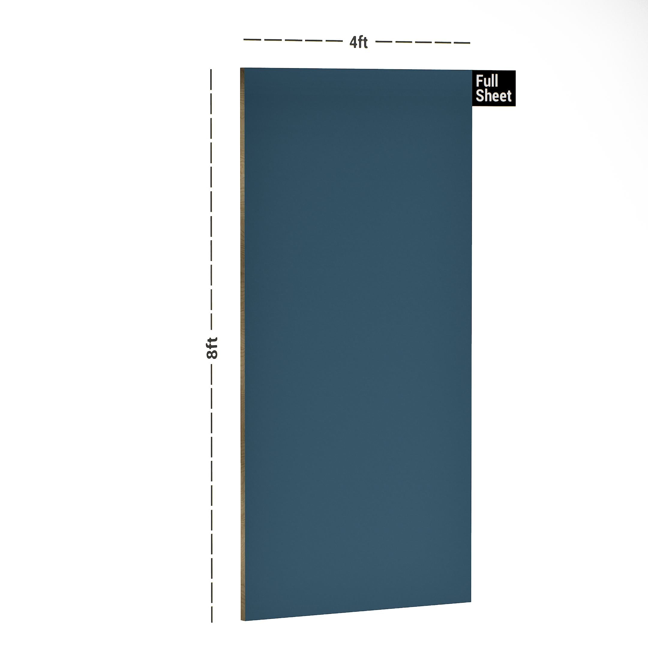 Midnight Blue Plain Laminate 8x4 ft High Gloss 1.5 mm - SA 130