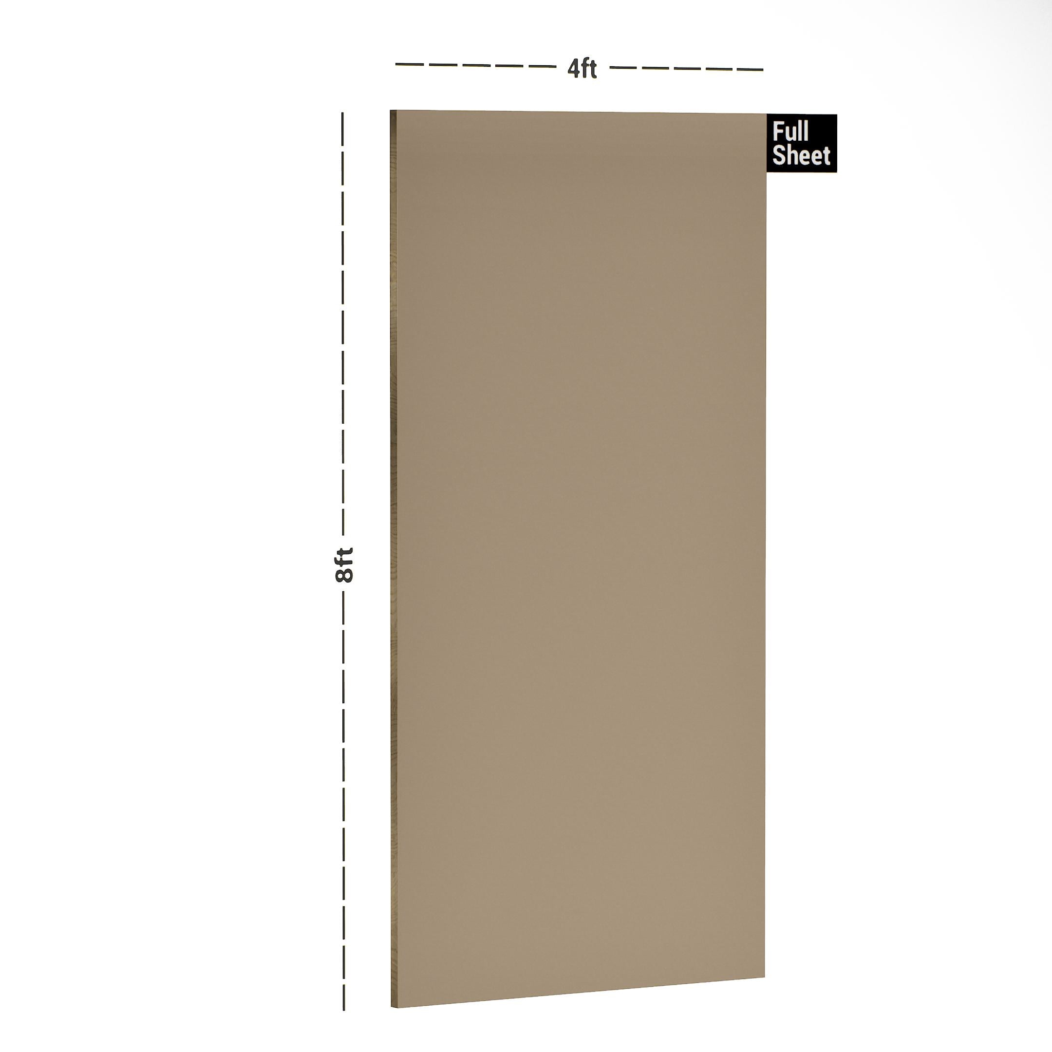 Beige Decorative Plain Laminate 8x4 ft High Gloss 0.8 mm - SDL 1011