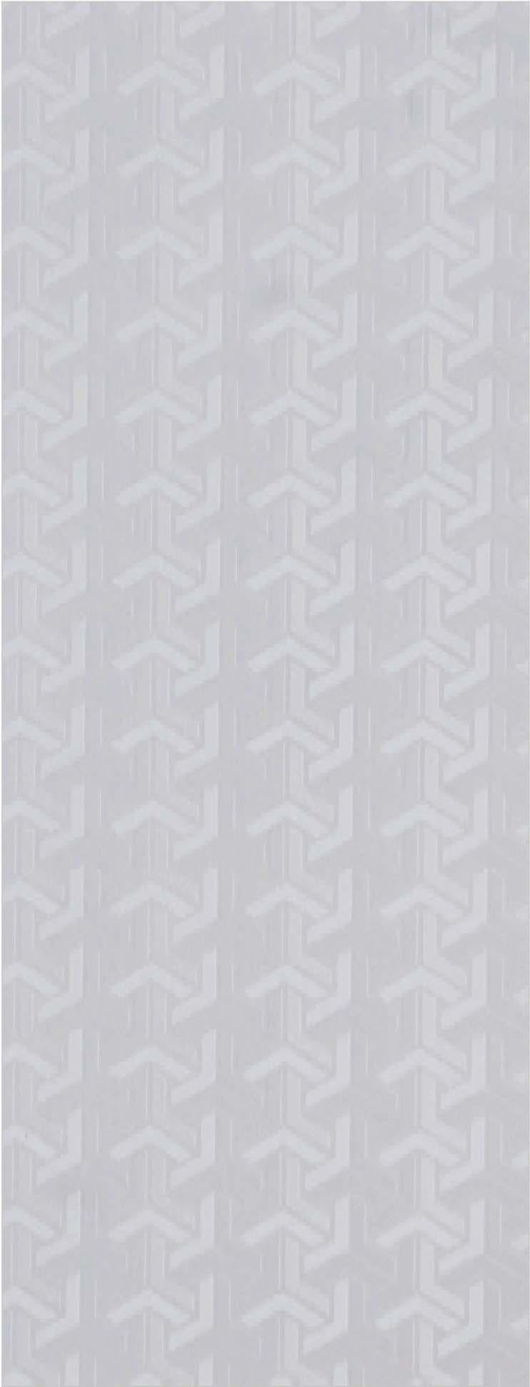 White metallic laminate with textured geometric pattern and embossed design, showing subtle sheen and detailed texture.