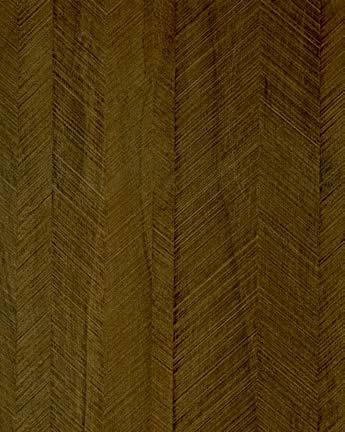 Brown wood laminate with textured herringbone pattern and visible wood grain details.
